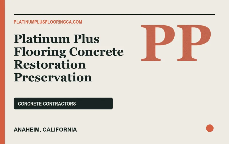Platinum Plus Flooring Concrete Restoration Preservation in Anaheim, California