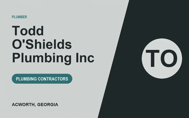 Todd O'Shields Plumbing Inc in Acworth, Georgia