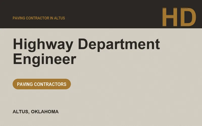 Highway Department Engineer in Altus, Oklahoma