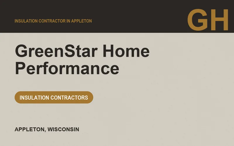 GreenStar Home Performance in Appleton, Wisconsin