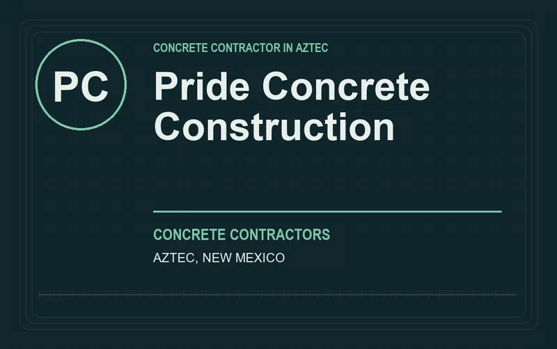Pride Concrete Construction in Aztec, New Mexico