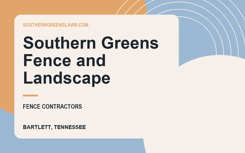 Southern Greens Fence and Landscape in Bartlett, Tennessee