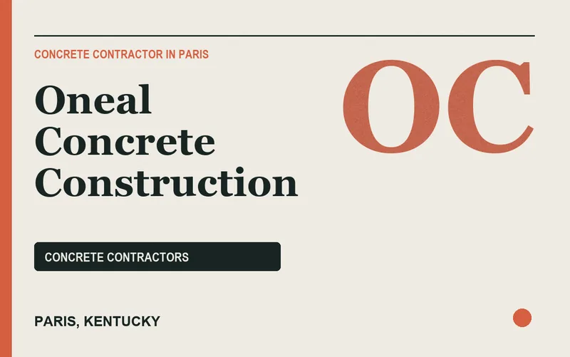 Oneal Concrete Construction in Paris, Kentucky