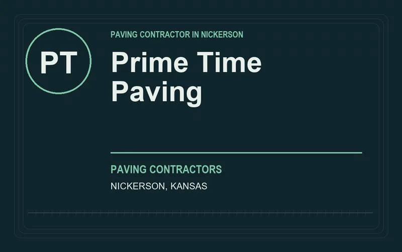 Prime Time Paving in Nickerson, Kansas