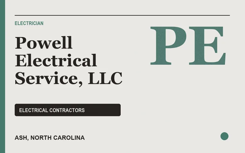 Powell Electrical Service, LLC in Ash, North Carolina