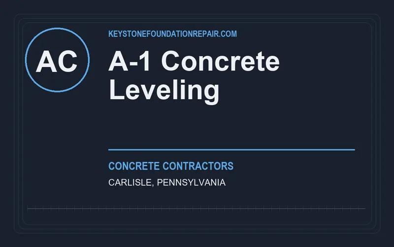 A-1 Concrete Leveling in Carlisle, Pennsylvania