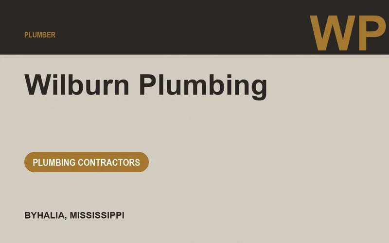 Wilburn Plumbing in Byhalia, Mississippi