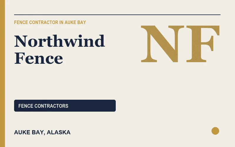 Northwind Fence in Auke Bay, Alaska