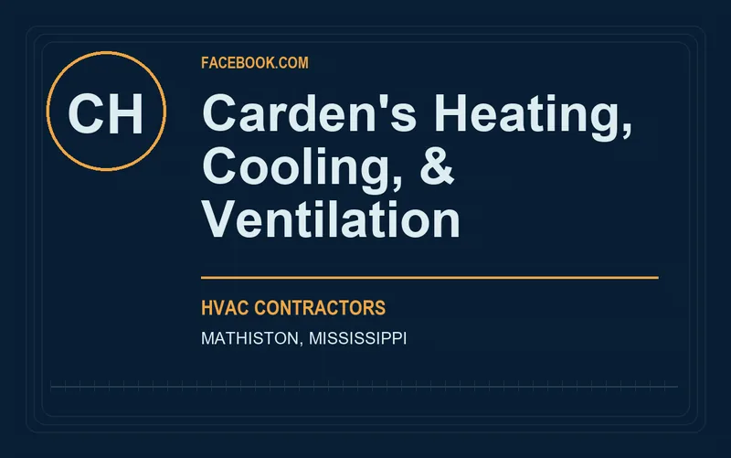 Carden's Heating, Cooling, & Ventilation in Mathiston, Mississippi