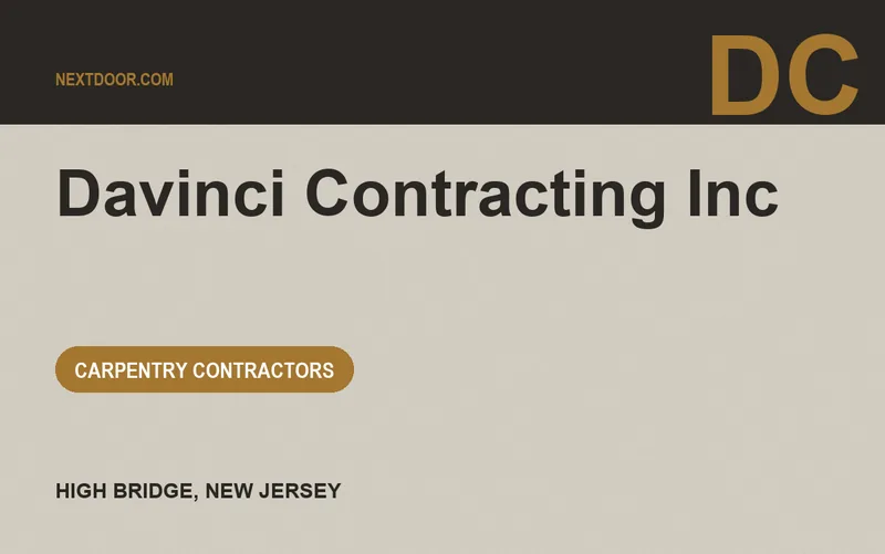 Davinci Contracting Inc in High Bridge, New Jersey
