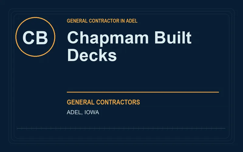 Chapmam Built Decks in Adel, Iowa