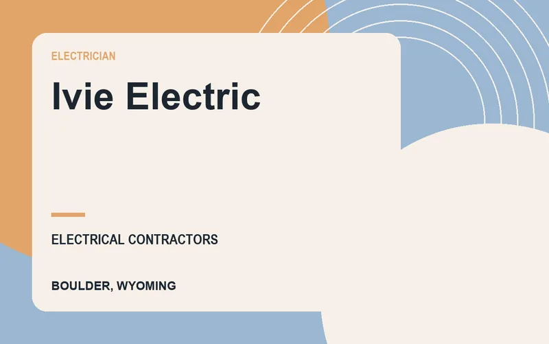 Ivie Electric in Boulder, Wyoming