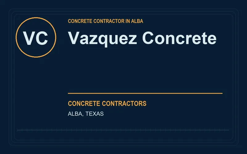 Vazquez Concrete in Alba, Texas