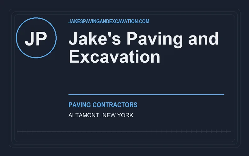 Jake's Paving and Excavation in Altamont, New York