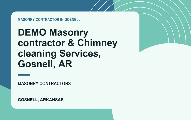 DEMO Masonry contractor & Chimney cleaning Services, Gosnell, AR in Gosnell, Arkansas
