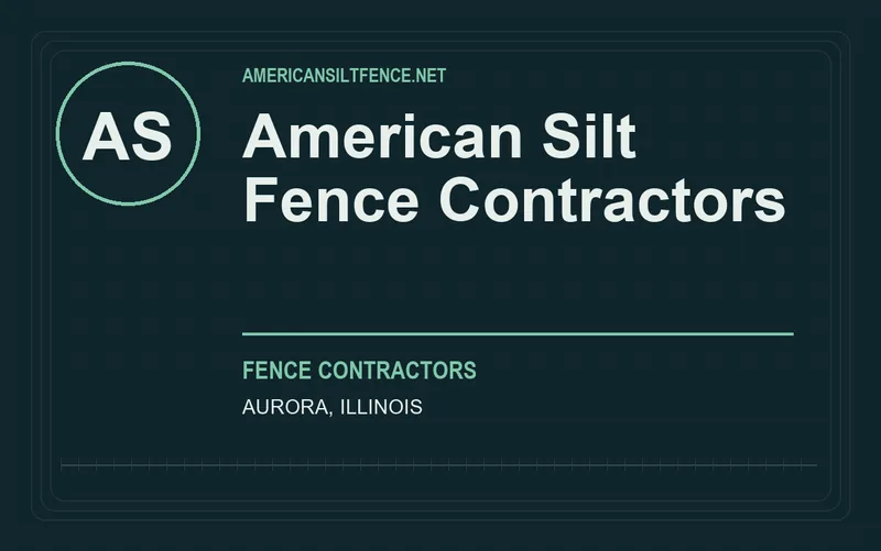 American Silt Fence Contractors in Aurora, Illinois