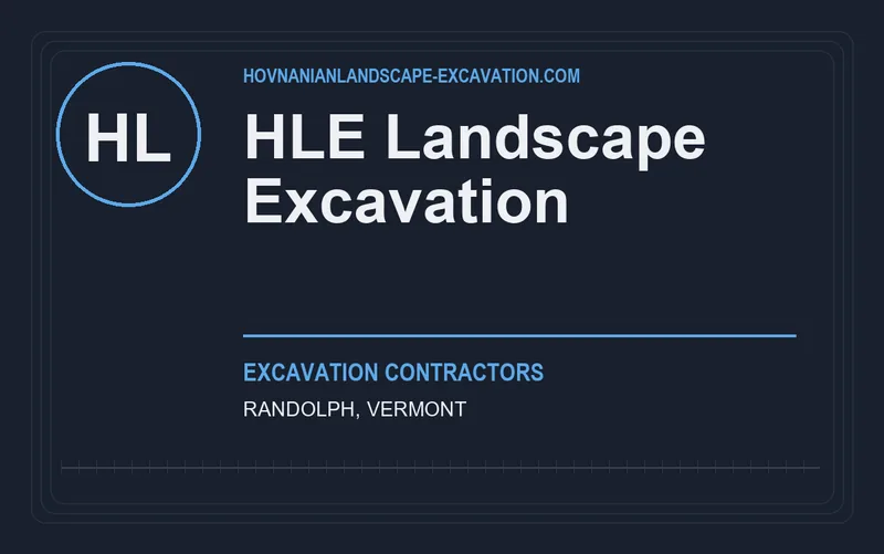 HLE Landscape Excavation in Randolph, Vermont