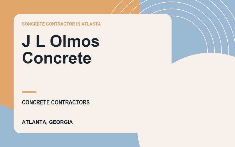 J L Olmos Concrete in Atlanta, Georgia