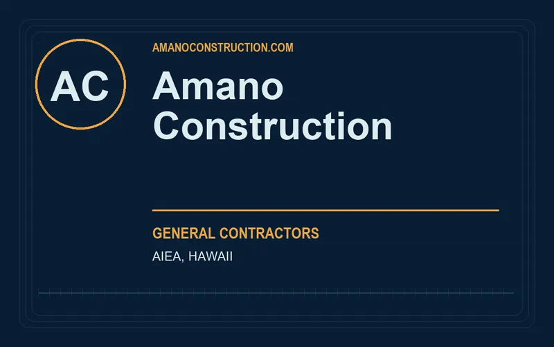 Amano Construction in Aiea, Hawaii