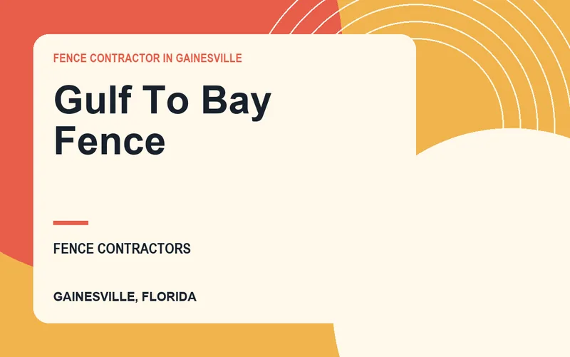 Gulf To Bay Fence in Gainesville, Florida