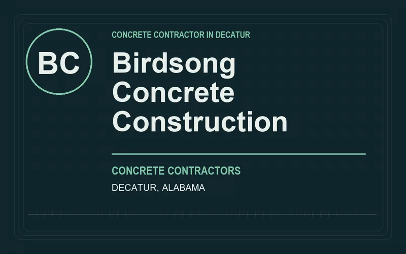 Birdsong Concrete Construction in Decatur, Alabama