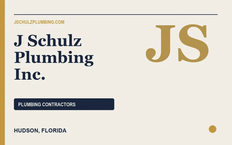 J Schulz Plumbing Inc. in Hudson, Florida