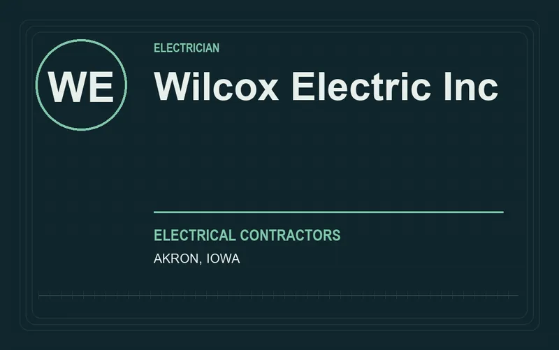 Wilcox Electric Inc in Akron, Iowa