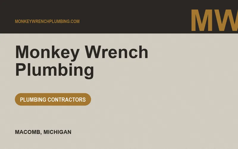 Monkey Wrench Plumbing in Macomb, Michigan