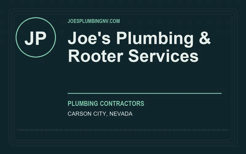 Joe's Plumbing & Rooter Services in Carson City, Nevada