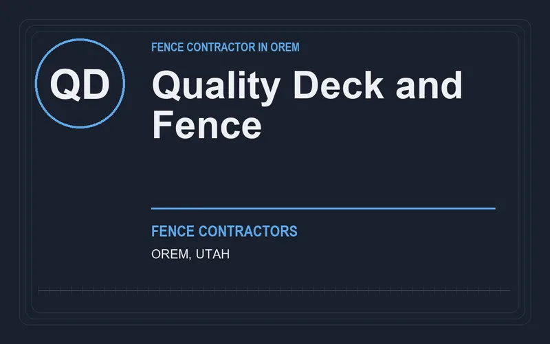 Quality Deck and Fence in Orem, Utah