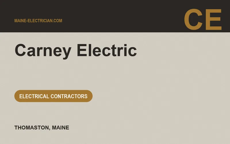 Carney Electric in Thomaston, Maine