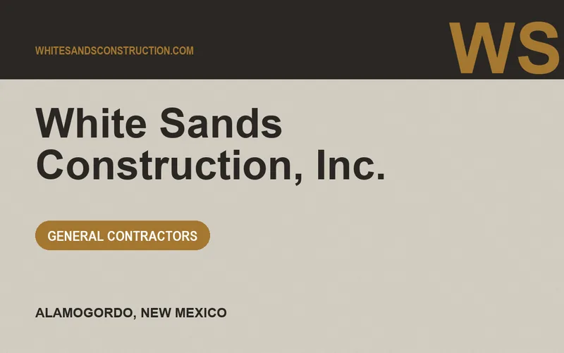 White Sands Construction, Inc. in Alamogordo, New Mexico