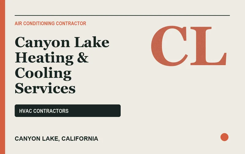 Canyon Lake Heating & Cooling Services in Canyon Lake, California