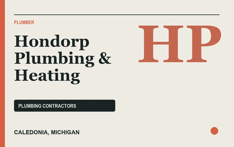Hondorp Plumbing & Heating in Caledonia, Michigan