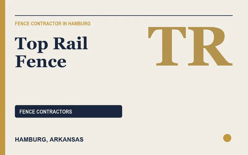 Top Rail Fence in Hamburg, Arkansas