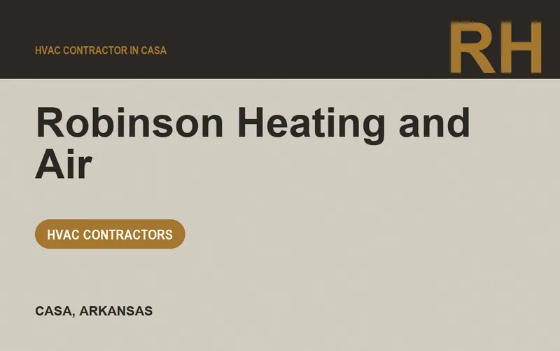 Robinson Heating and Air in Casa, Arkansas