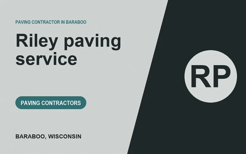 Riley paving service in Baraboo, Wisconsin