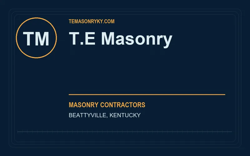 T.E Masonry in Beattyville, Kentucky