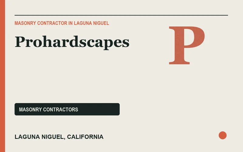PROHARDSCAPES in Laguna Niguel, California