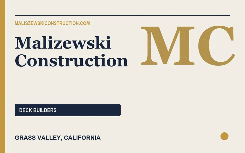 Malizewski Construction in Grass Valley, California