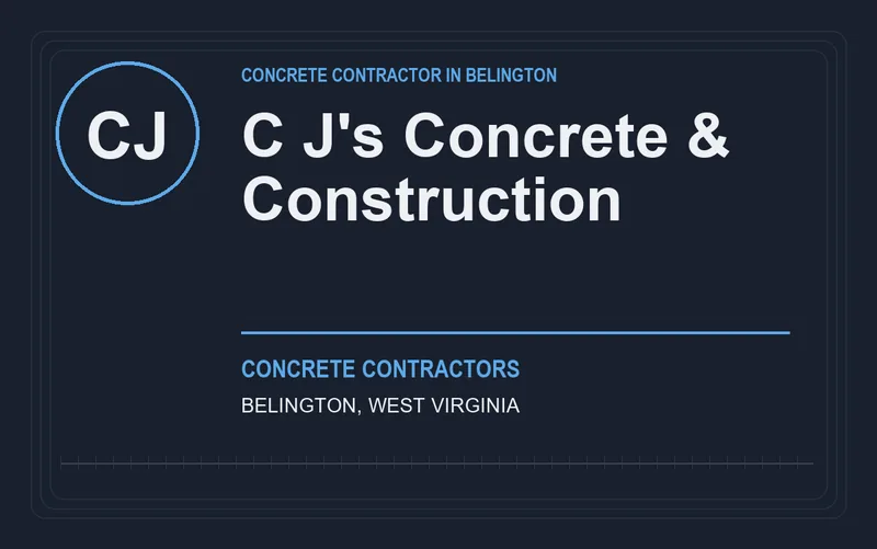 C J's Concrete & Construction in Belington, West Virginia