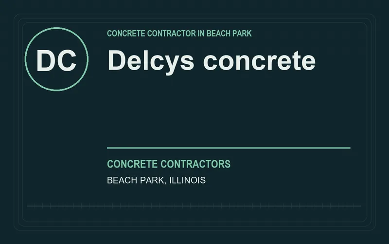 Delcys concrete in Beach Park, Illinois