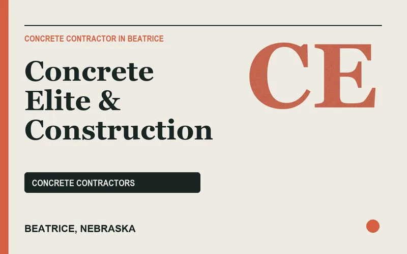 Concrete Elite & Construction in Beatrice, Nebraska