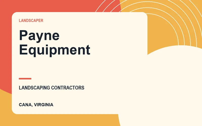Payne Equipment in Cana, Virginia