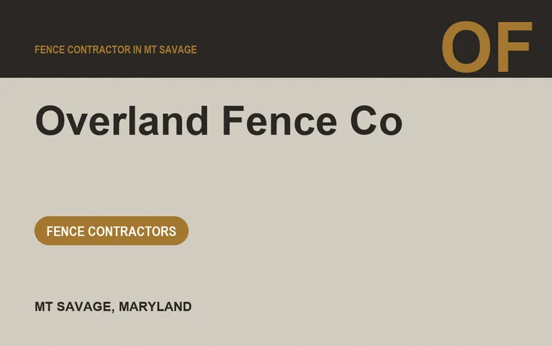 Overland Fence Co in Mt Savage, Maryland