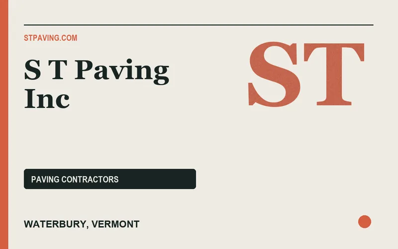 S T Paving Inc in Waterbury, Vermont