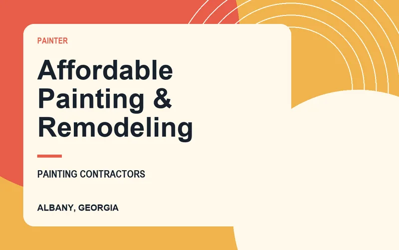 Affordable Painting & Remodeling in Albany, Georgia