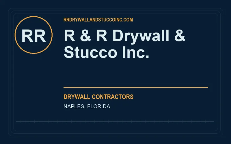 R & R Drywall & Stucco Inc. in Naples, Florida
