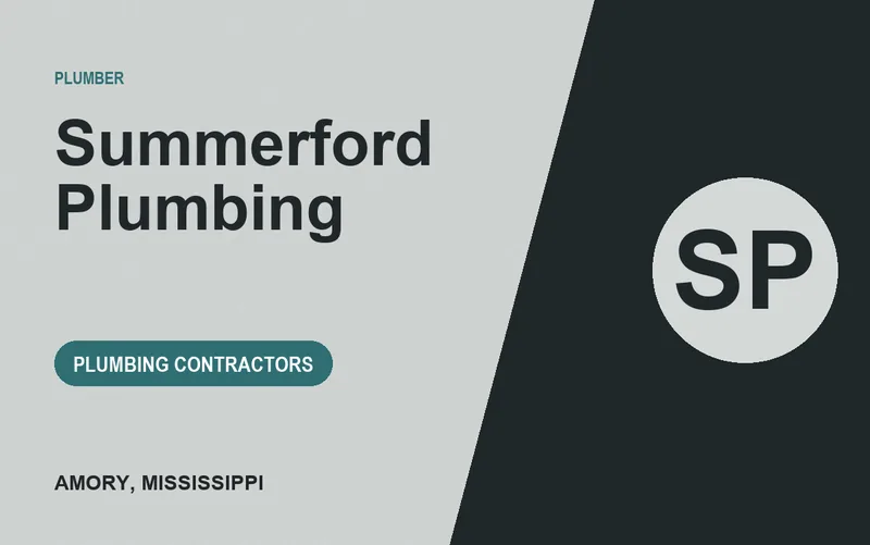 Summerford Plumbing in Amory, Mississippi