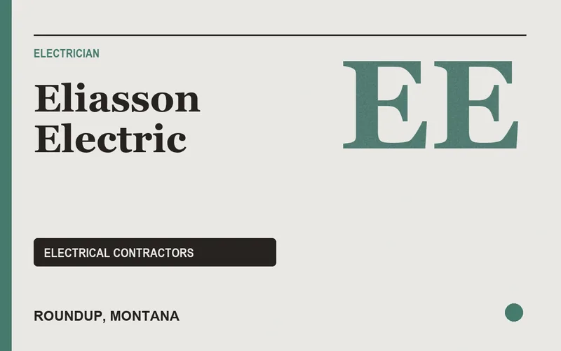 Eliasson Electric in Roundup, Montana